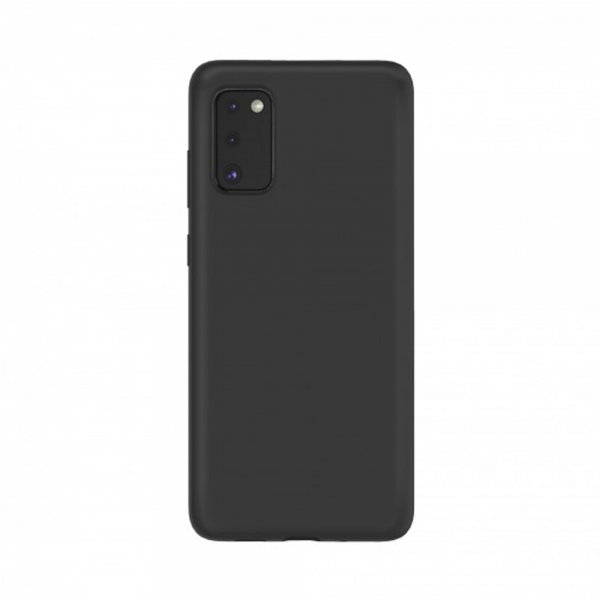 Xqisit Samsung Galaxy A41 Deksel Silikoni Case Svart