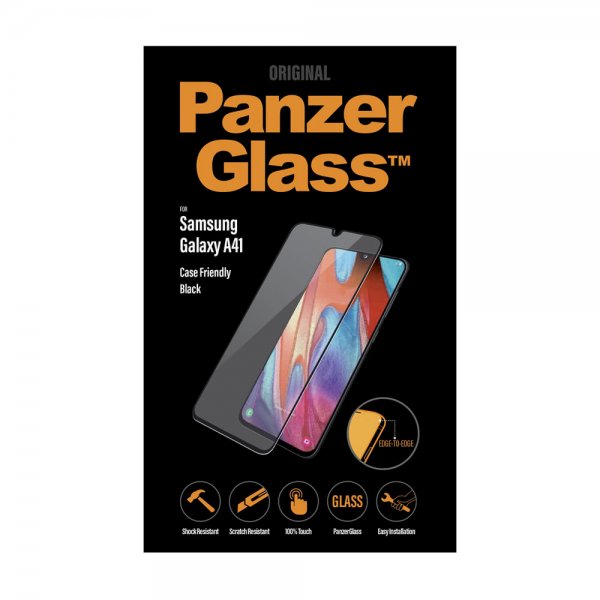 PanzerGlass Samsung Galaxy A41 Skjermbeskytter CaseFriendly Edge-to-Edge