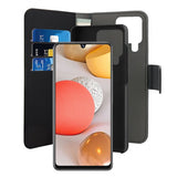 Puro Samsung Galaxy A42 5G Etui Wallet Detachable 2 in 2 Svart