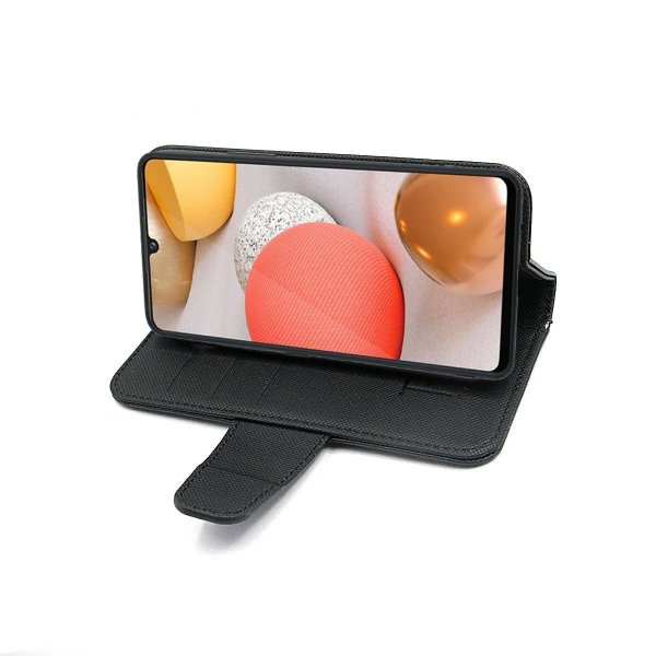 Rvelon Samsung Galaxy A42 5G Etui Utbrettbar Kortlomme Svart