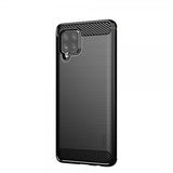 Mofi Samsung Galaxy A42 5G Deksel Børstet Karbonfibertekstur Svart