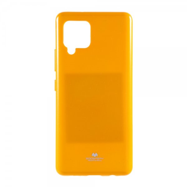 Mercury Samsung Galaxy A42 5G Deksel Jelly Glitter Gul