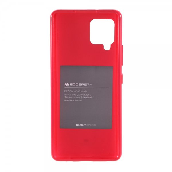Mercury Samsung Galaxy A42 5G Deksel Jelly Glitter Rød