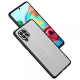 Samsung Galaxy A42 5G Deksel med Metallplate Sølv
