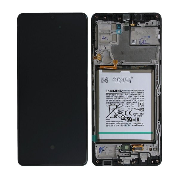 Samsung Samsung Galaxy A42 5G Skjerm med LCD Display + Batteri Original - Svart
