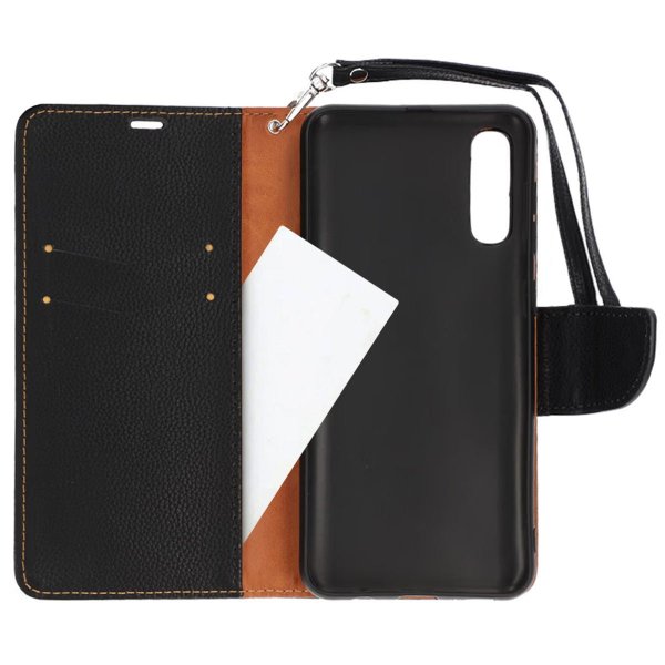 Samsung Galaxy A50 Etui med Stativ Svart
