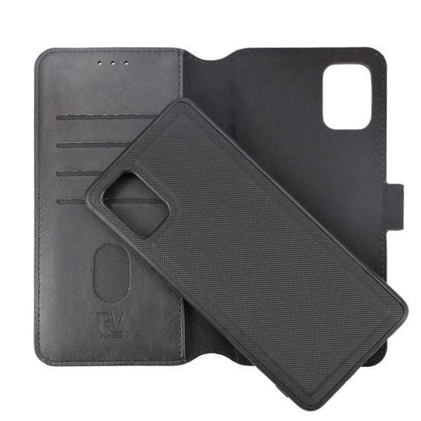 Rvelon Samsung Galaxy A51 Etui Detachable Wallet Case Svart
