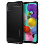 Spigen Samsung Galaxy A51 Deksel Rugged Armor Matte Black