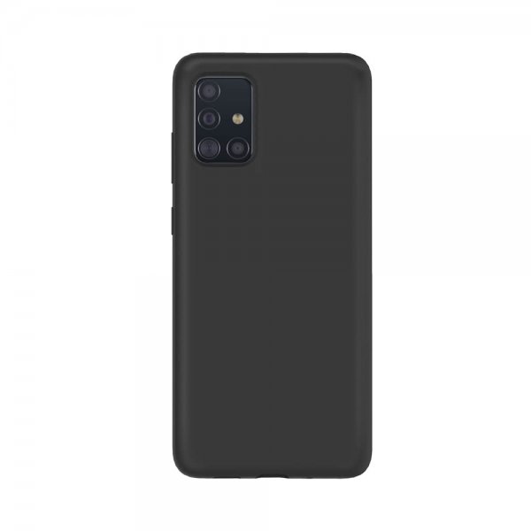 Xqisit Samsung Galaxy A51 Deksel Silikoni Case Svart