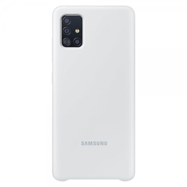 Samsung Original Galaxy A51 Deksel Silikoni Cover Hvit