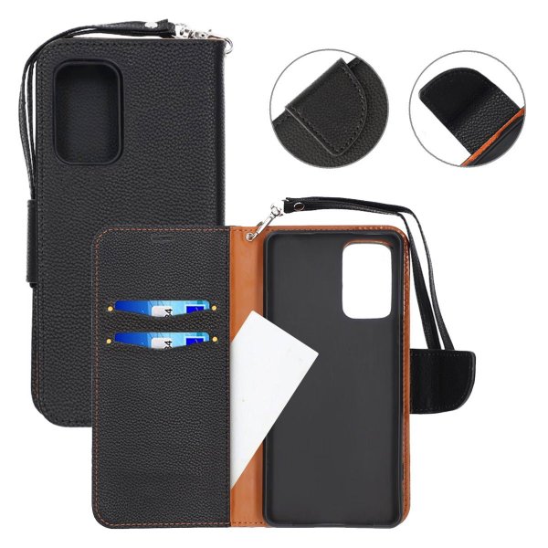 Samsung Galaxy A52/A52s 5G Etui med Stativ Svart