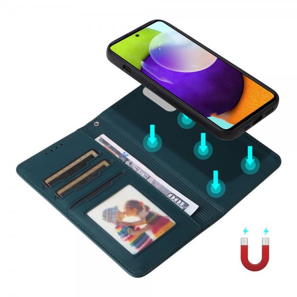 Betopnice Samsung Galaxy A52/A52s 5G Etui Avtagbart Deksel 005 Blå