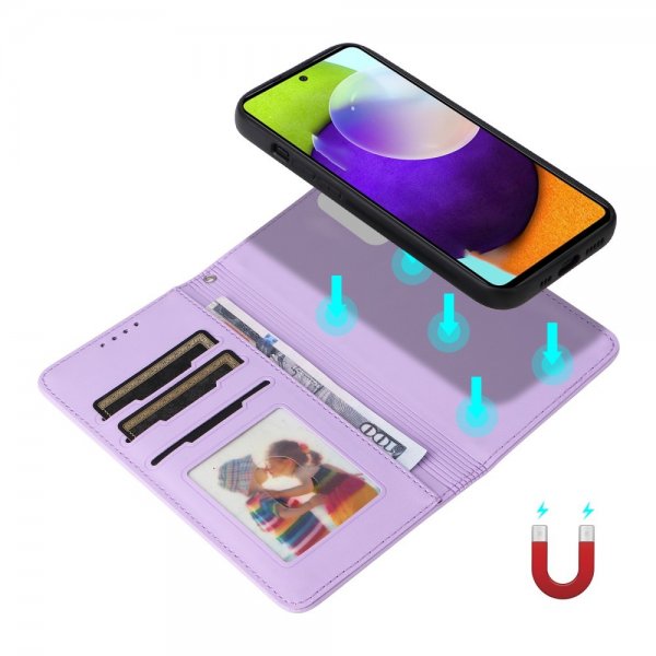 Betopnice Samsung Galaxy A52/A52s 5G Etui Avtagbart Deksel 005 Lilla