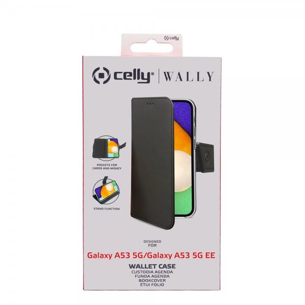 Celly Samsung Galaxy A53 5G Etui Wally Wallet Case Svart