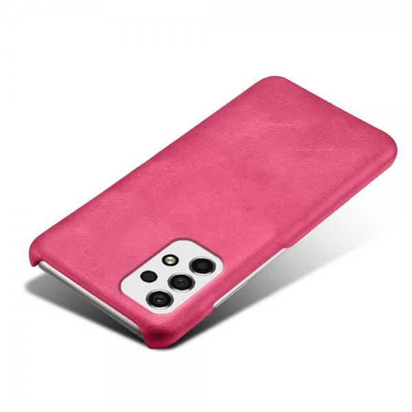 Samsung Galaxy A53 5G Deksel Skinntekstur Magenta