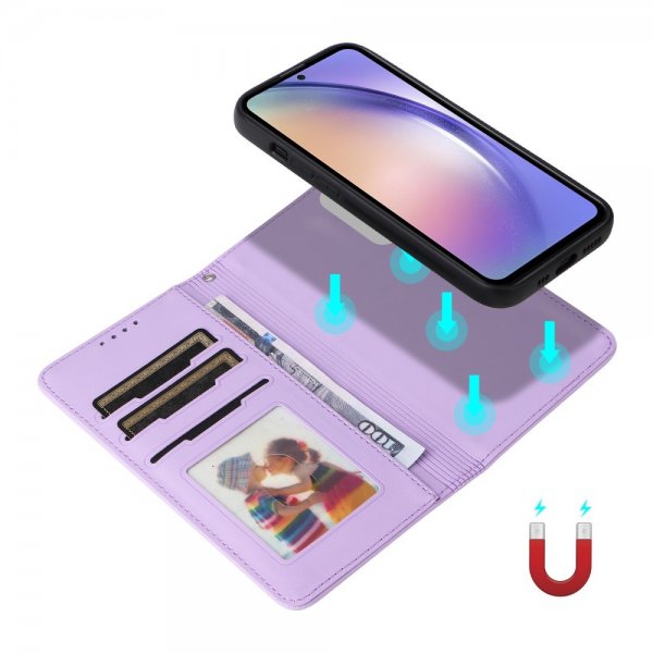 Betopnice Samsung Galaxy A54 5G Etui Avtagbart Deksel 005 Lilla