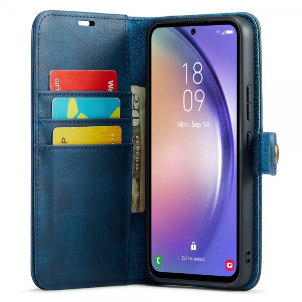 Dg.Ming Samsung Galaxy A54 5G Etui Avtagbart Deksel Blå