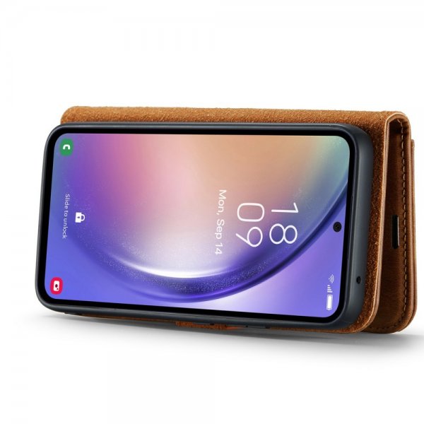 Dg.Ming Samsung Galaxy A54 5G Etui Avtagbart Deksel Brun