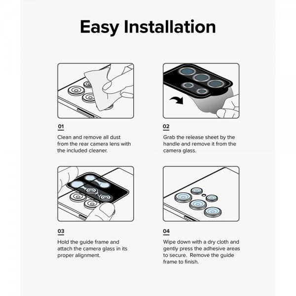 Ringke Samsung Galaxy A54 5G Kamerabeskytter Camera Lens Frame Svart
