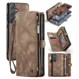 CaseMe Samsung Galaxy A55 Etui 008 Series Avtakbart Deksel Brun