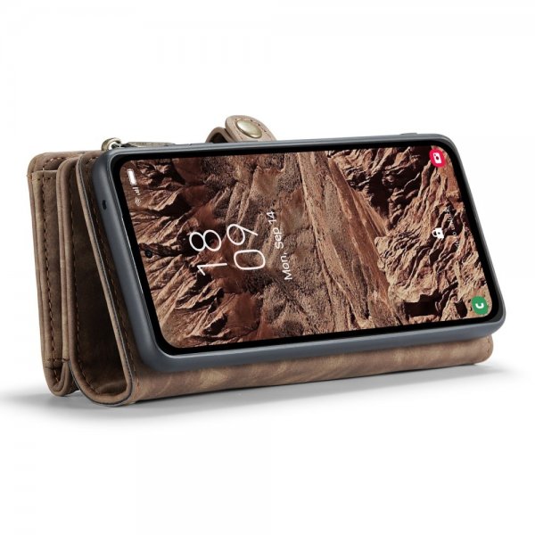 CaseMe Samsung Galaxy A55 Etui 008 Series Avtakbart Deksel Brun