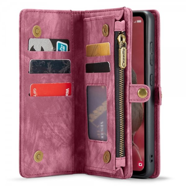 CaseMe Samsung Galaxy A55 Etui 008 Series Avtakbart Deksel Rød