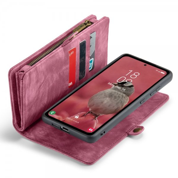 CaseMe Samsung Galaxy A55 Etui 008 Series Avtakbart Deksel Rød