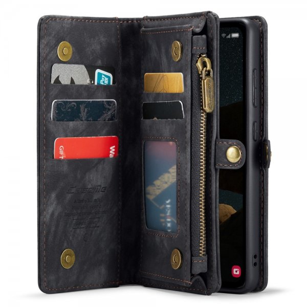 CaseMe Samsung Galaxy A55 Etui 008 Series Avtakbart Deksel Svart