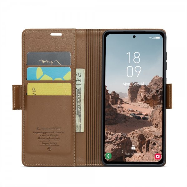 CaseMe Samsung Galaxy A55 Etui 023 Series Brun
