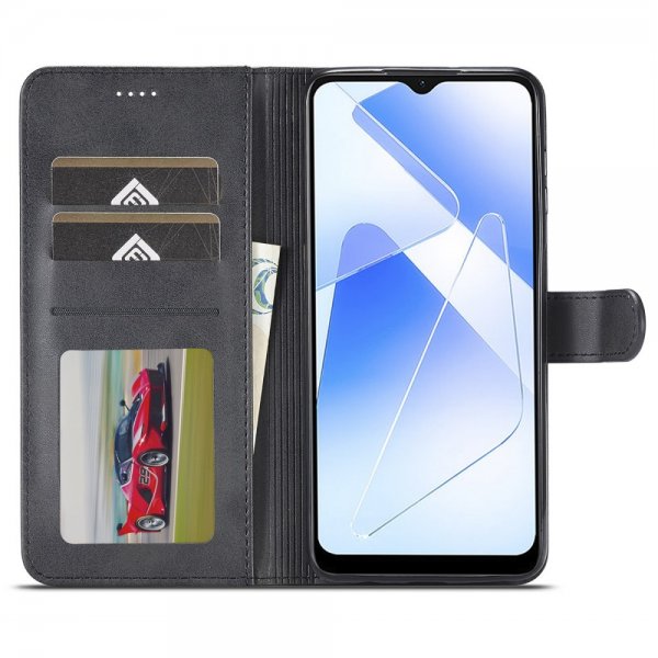 Lc.Imeeke Samsung Galaxy A55 Etui med Kortlomme stativfunksjon Svart