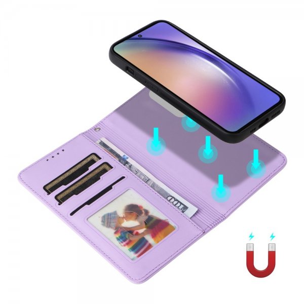 Betopnice Samsung Galaxy A55 Etui Avtagbart Deksel 005 Lilla