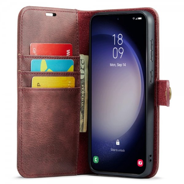 Dg.Ming Samsung Galaxy A55 Etui Avtagbart Deksel Rød