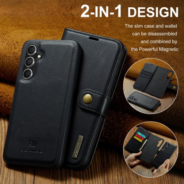 Dg.Ming Samsung Galaxy A55 Etui Avtagbart Deksel Svart