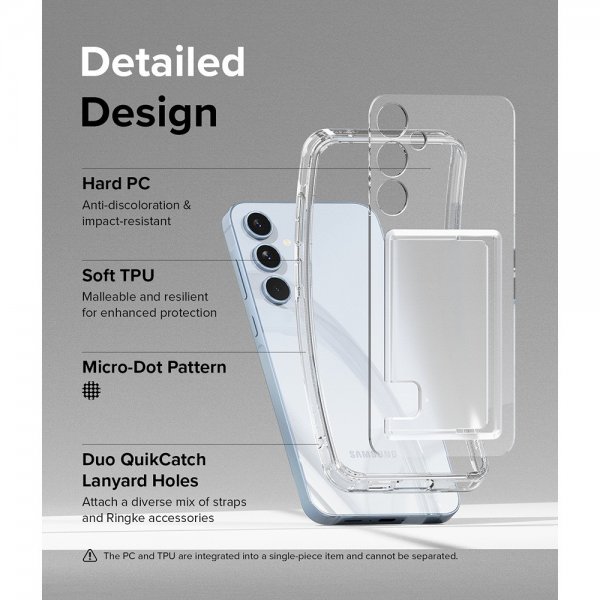 Ringke Samsung Galaxy A55 Deksel Fusion Card Clear