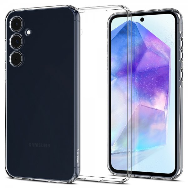 Spigen Samsung Galaxy A55 Deksel Liquid Crystal Crystal Clear