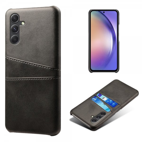 Samsung Galaxy A55 Deksel med To Kortlommer Svart