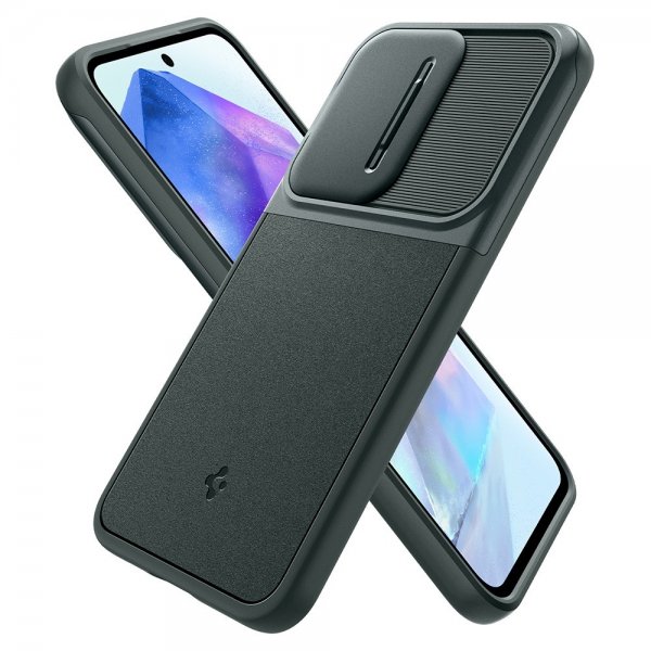 Spigen Samsung Galaxy A55 Deksel Optik Armor Abyss Green