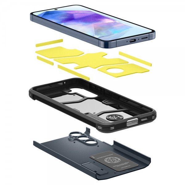 Spigen Samsung Galaxy A55 Deksel Tough Armor Metal Slate