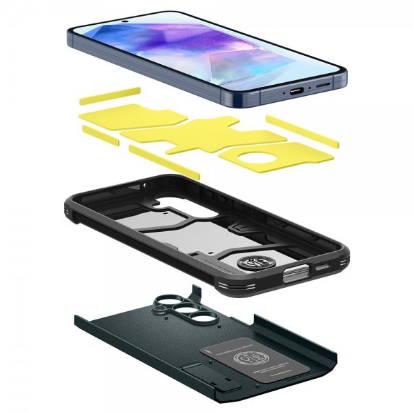 Spigen Samsung Galaxy A55 Deksel Tough Armor Phantom Green