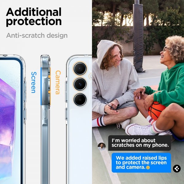 Spigen Samsung Galaxy A55 Deksel Ultra Hybrid Crystal Clear