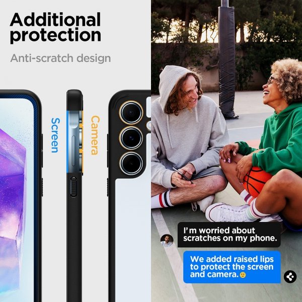 Spigen Samsung Galaxy A55 Deksel Ultra Hybrid Matte Black