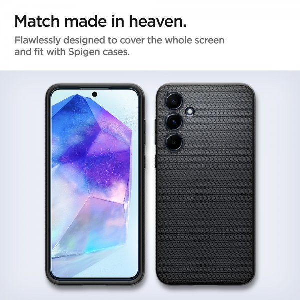 Spigen Samsung Galaxy A55 Skjermbeskytter GLAS.tR ALIGNmaster 2-pakning