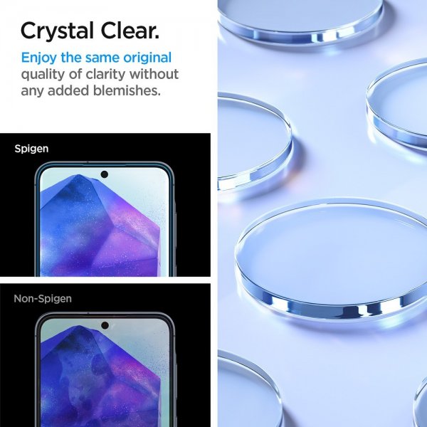 Spigen Samsung Galaxy A55 Skjermbeskytter GLAS.tR ALIGNmaster 2-pakning
