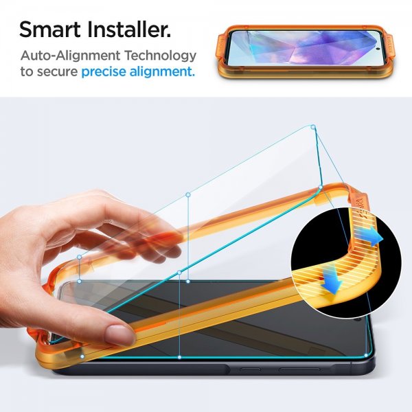 Spigen Samsung Galaxy A55 Skjermbeskytter GLAS.tR ALIGNmaster 2-pakning