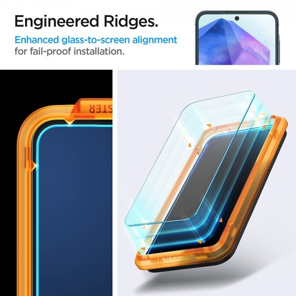 Spigen Samsung Galaxy A55 Skjermbeskytter GLAS.tR ALIGNmaster 2-pakning