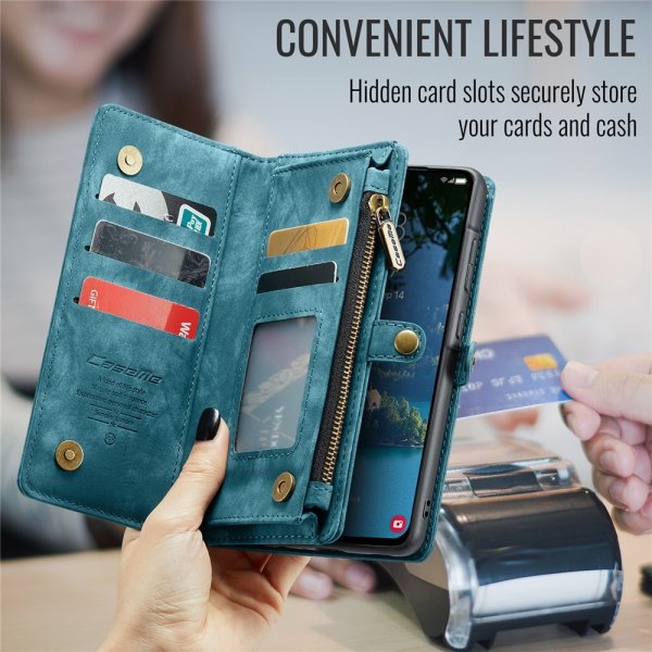 CaseMe Samsung Galaxy A56 Etui 008 Series Avtakbart Deksel Blå