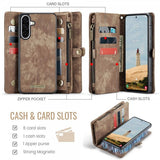 CaseMe Samsung Galaxy A56 Etui 008 Series Avtakbart Deksel Brun