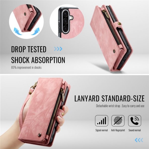 CaseMe Samsung Galaxy A56 Etui 008 Series Avtakbart Deksel Rosa