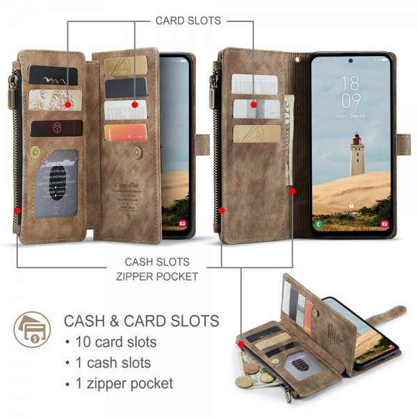 CaseMe Samsung Galaxy A56 Etui C30 Series Brun