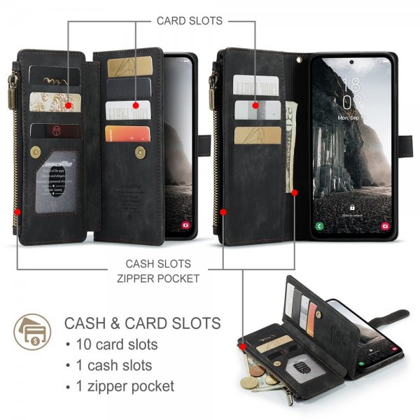 CaseMe Samsung Galaxy A56 Etui C30 Series Svart